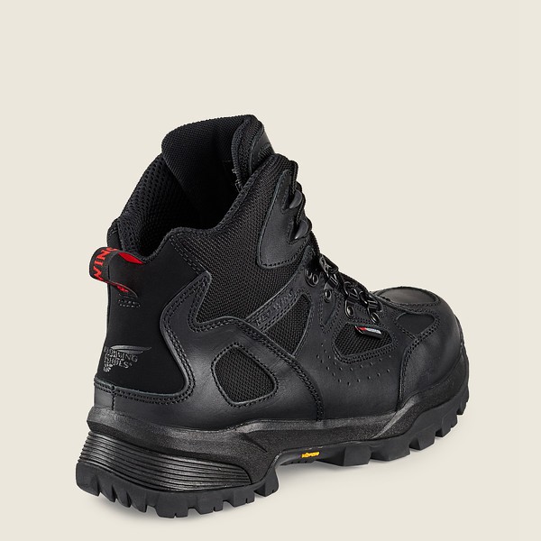 Red Wing Mens Truhiker - 6-inch Waterproof Safety Toe - Hiking Boots Black - 1407YQTVG